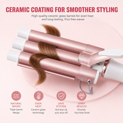3 Barrel Waves Curling Iron