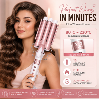 3 Barrel Waves Curling Iron