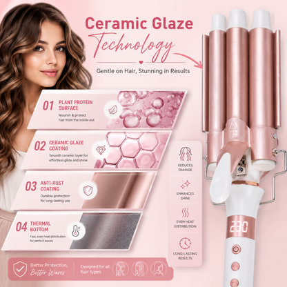 3 Barrel Waves Curling Iron