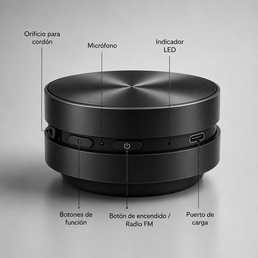 SONIQ™  Bocina Bluetooth Plegable